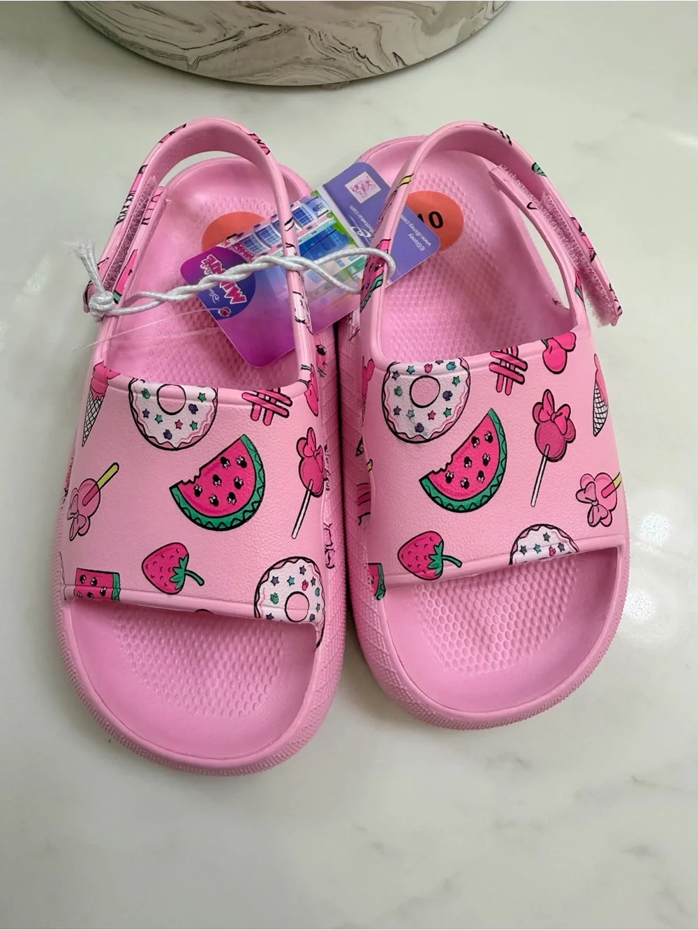Disney Minnie Mouse Pink Girls Sandals Size 10